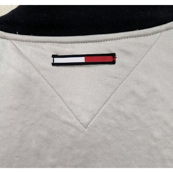 Tommy Hilfiger Y2K Tommy Sport Mens zip up Jacket Coat Silver Size 2xL - Picture 4 of 6